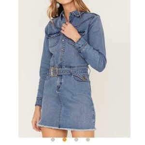 Idyllwind Belted Western Denim Dress